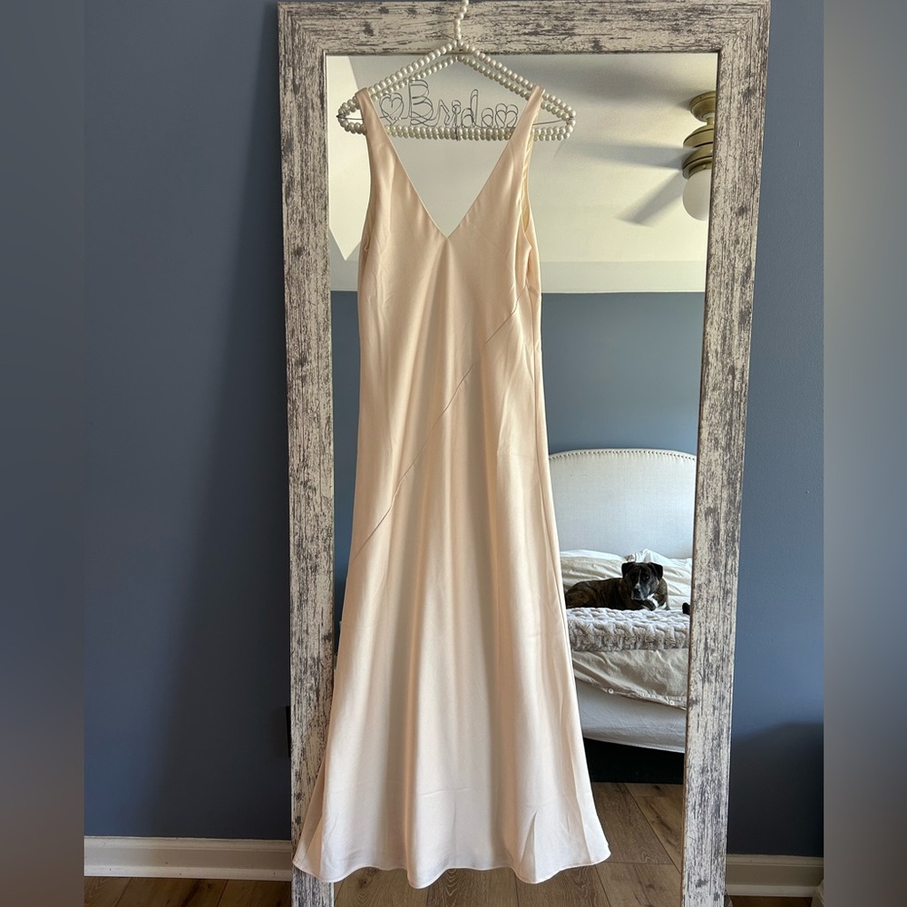 Line & Dot LouLou Satin dress in cream